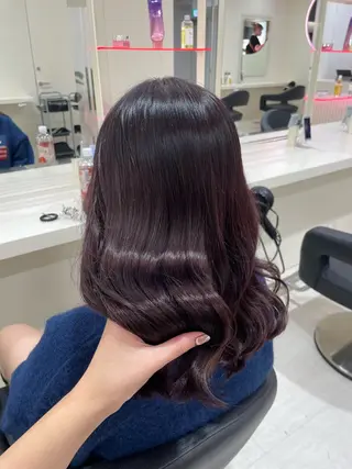 カラー 🎀🫧透明感 ピンクラベンダー💟のヘアスタイル