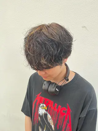 カラー ヘアアレンジ メンズ 傷ませないカラー・ ボブ・リクト💥のヘアスタイル