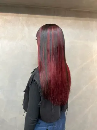 ロング ❤️‍🔥シールエク ＋カラー京❤️‍🔥のヘアスタイル