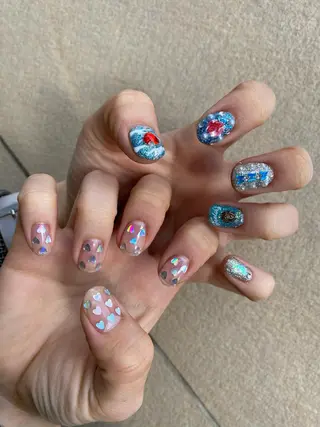 ショート カラー パーマ ヘアアレンジ ネイル マツエク・マツパ 💓💓彩 音💓💓のマツエク・マツパデザイン