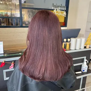 ミディアム カラー スナコザワ レナのヘアスタイル