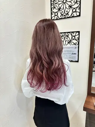 セミロング カラー 小野 友暉のヘアスタイル
