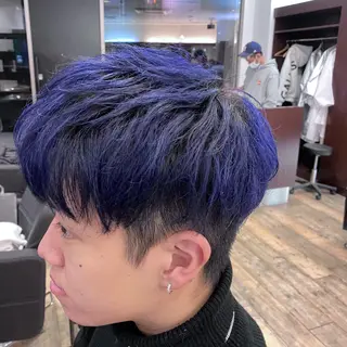 ショート カラー メンズ 銀座骨格診断似合わせ 美容師中島年紀のヘアスタイル