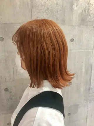 ミディアム カラー レイヤー/韓国 ハイトーン興津史弥のヘアスタイル