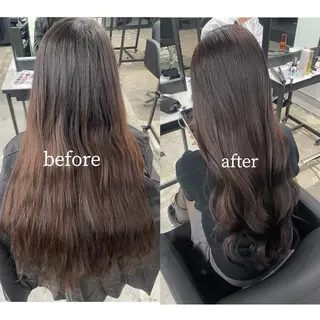 ロング ショート/レイヤー カット/ミサキ💐のヘアスタイル