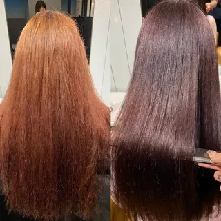 ロング パーマ 韓国風レイヤーカット 💎髪質改善"yuiのヘアスタイル