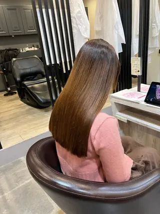 ロング まとまるツヤ髪カット ┆たんげ なるみのヘアスタイル