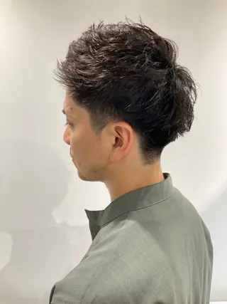 ショート カラー パーマ ヘアアレンジ メンズ キッズ grand story/colulu渋谷2号店所属・【店長】miura 🤍coluluのヘアスタイル