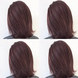 ミディアム カラー Hanna by W_SALONのヘアスタイル