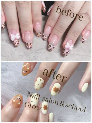 ネイル 認定講師／歴20年 パラジェル　Growのネイルデザイン