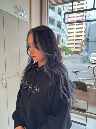 ロング カラー ｱｵﾇﾏ ﾐﾕ 🦕のヘアスタイル
