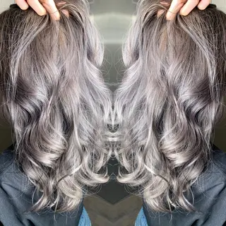 ロング カラー レイヤー/ウルフ ハイトーンhiroのヘアスタイル