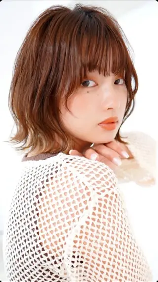 ミディアム La fith hair  lusso所属・lafithhair ruu.南本庄のヘアスタイル