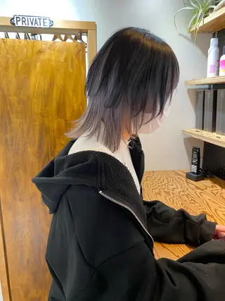 ショート ブリーチダブルカラー ハイライト/山本喜熙のヘアスタイル