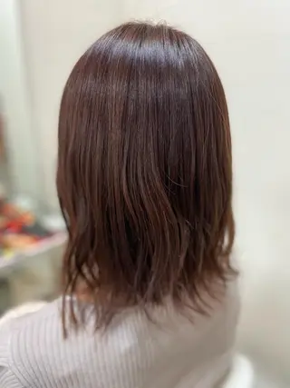 ミディアム カラー 菊地 美憂のヘアスタイル