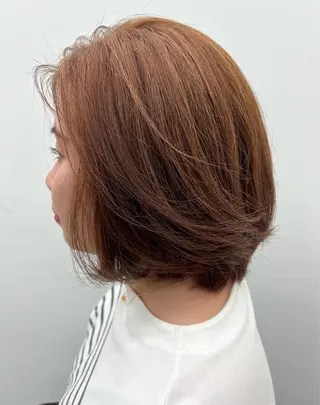 ミディアム カラー 愛子 /ハイトーンのヘアスタイル