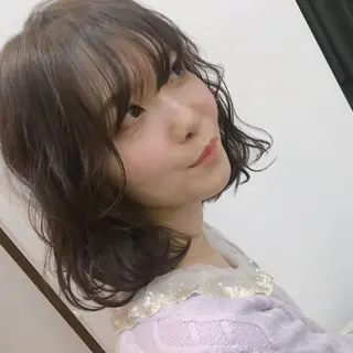 ミディアム カラー パーマ 🍊千葉 未来🍊店長のヘアスタイル