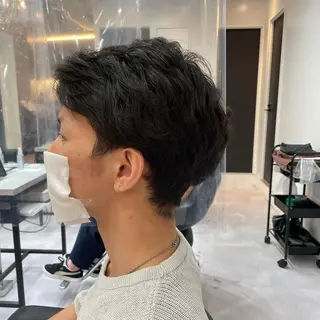 ショート 髪質改善× ハイライト溝江のヘアスタイル