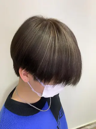 ショート カラー パーマ ヘアアレンジ メンズ 近藤千翔🩵 髪質改善Periodのエステ・リラクイメージ