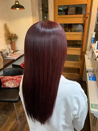 ロング カラー 奥村 卓也のヘアスタイル