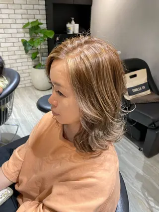 ミディアム F.所属・miku 🍑髪質改善サロンのヘアスタイル