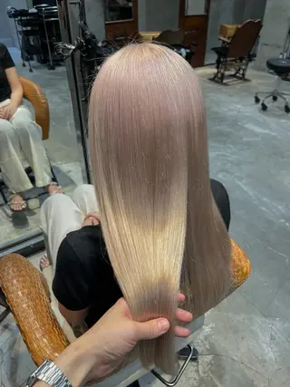 ロング カラー 似合わせハイトーン 🍯ayumi🍯のヘアスタイル