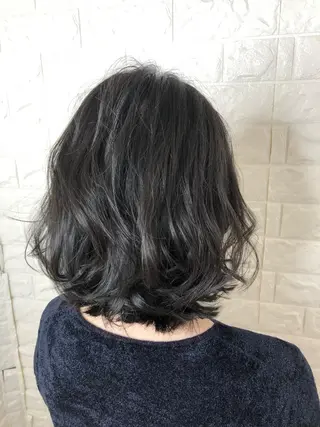 ミディアム 縮毛矯正/髪質改善 主税巧一のヘアスタイル