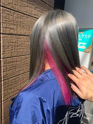 セミロング カラー rebo茅ヶ崎所属・神田 澪史のヘアスタイル