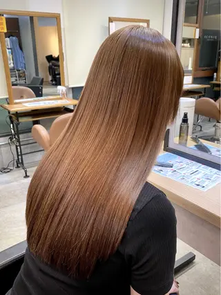 セミロング カラー 髪質改善特化サロン ICONIQ天神店のヘアスタイル