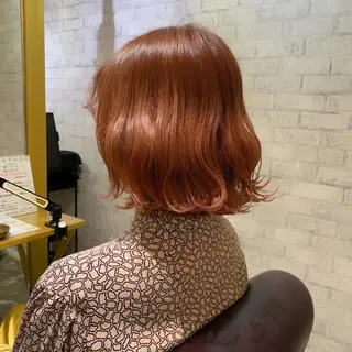 ミディアム カラー 艶カラー/レイヤー 💖心斎橋/Sakiのヘアスタイル