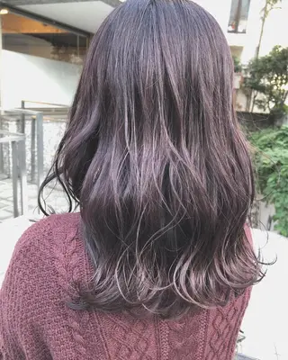 ロング カラー ヘアアレンジ メンズ キッズ ネイル マツエク・マツパ GO TODAY SHAiRE SALON所属・透明感カラー🤎 ゆりのヘアスタイル