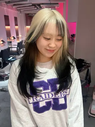 ロング ブリーチカラー 特化/MAHIROのヘアスタイル