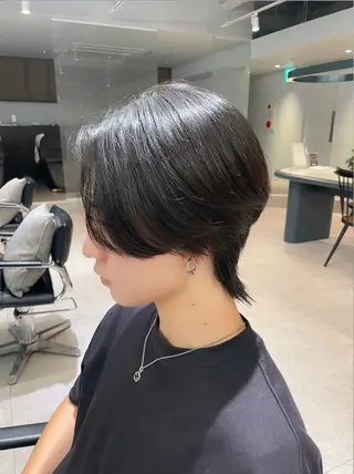 メンズ FILMS Chiba所属・Hiroki/韓国 センターパートのヘアスタイル