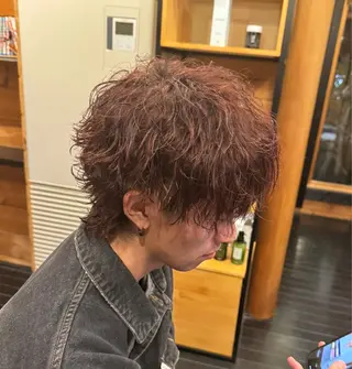 カラー パーマ 中林 良嘉のヘアスタイル