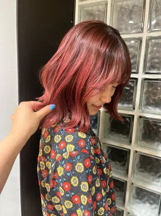 ミディアム カラー モリシゲ ヒカリ🦕🐬のヘアスタイル