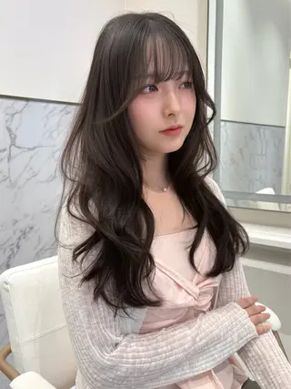 ロング カラー ParveMix🎀 稲垣詞葉のヘアスタイル