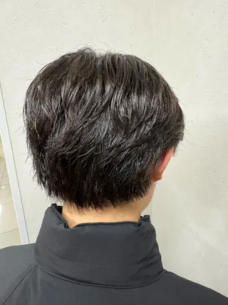 ショート メンズ パーマ/ハイトーン /吉田眞のヘアスタイル