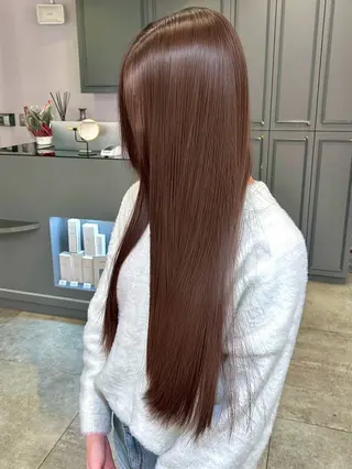 ロング ブリーチ、髪質改善 Noe心斎橋店のヘアスタイル