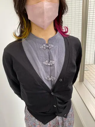 ミディアム カラー 小岸 竜のヘアスタイル