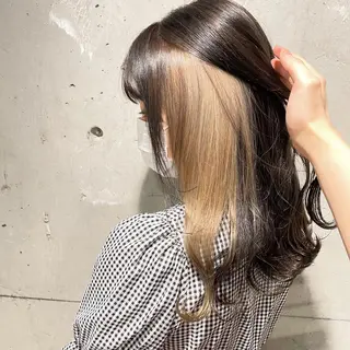 ロング カラー I'S.横浜所属・赤み消しカラー 🍀JUNKIのヘアスタイル