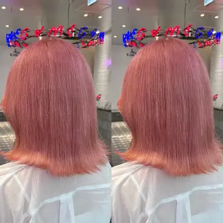 ミディアム カラー 🎀推し活カラー/ ピンクカラー/のののヘアスタイル