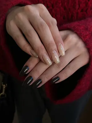 ネイル Ray. ちゅるん系ニュアンスのネイルデザイン