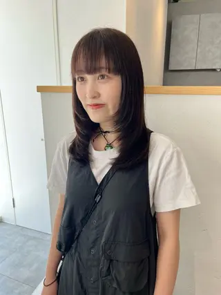 セミロング ショート/パーマ/ カラー/FUKOのヘアスタイル