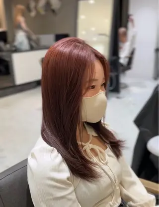 ミディアム けいし🐬ボブ 美髪縮毛矯正のヘアスタイル