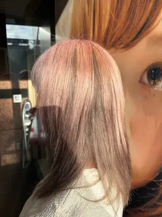 セミロング すざき ことみのヘアスタイル