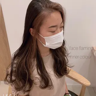 ロング カラー ヘアアレンジ クリスタルマジック hair &　eyeのヘアスタイル