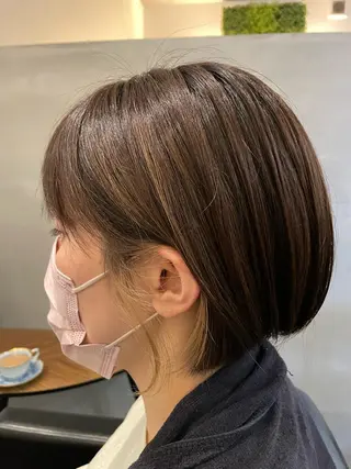 ショート カラー SHINYA シンヤヘアーズのヘアスタイル