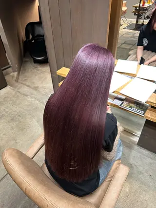ロング 艶ハイトーンブリーチ 颯のヘアスタイル