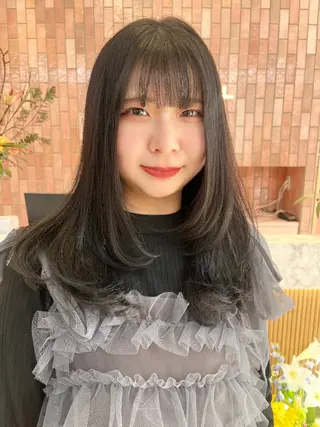 カラー ロング メンズ ヘアメイク ハイトーン キャロのヘアスタイル