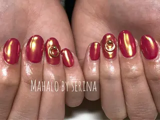 ミディアム カラー ネイル SUNNY BAE. SERINAのネイルデザイン